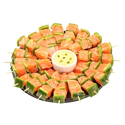 Мини-шашлычки из лосося (10 шт)